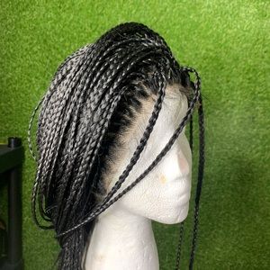 Braided lace front wig with baby hair